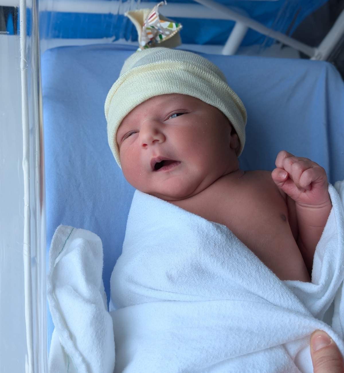 Edmonton's New Year's baby, who has yet to be named, was born at the Grey Nuns Community Hospital at 12:29 a.m. on Wednesday, January 1, 2025. 