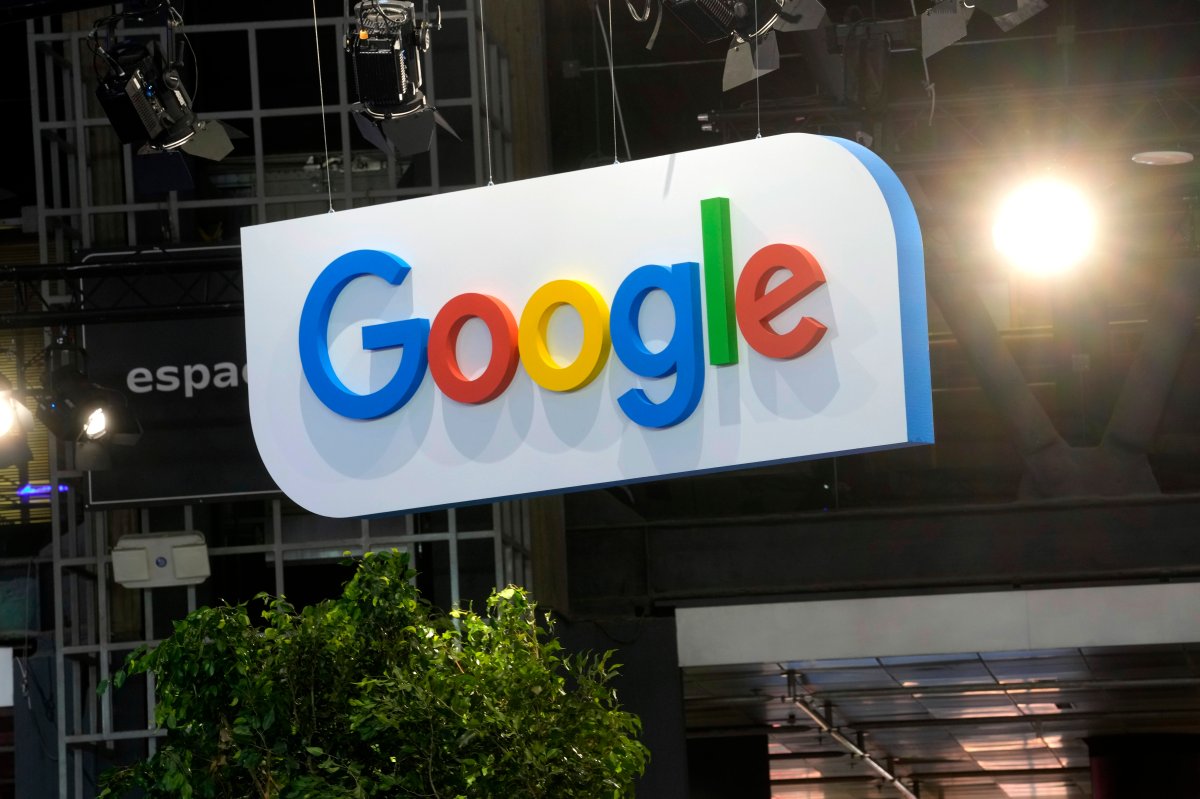 FILE - The Google logo is seen at the Vivatech show in Paris in Paris, France, Wednesday, June 14, 2023. 