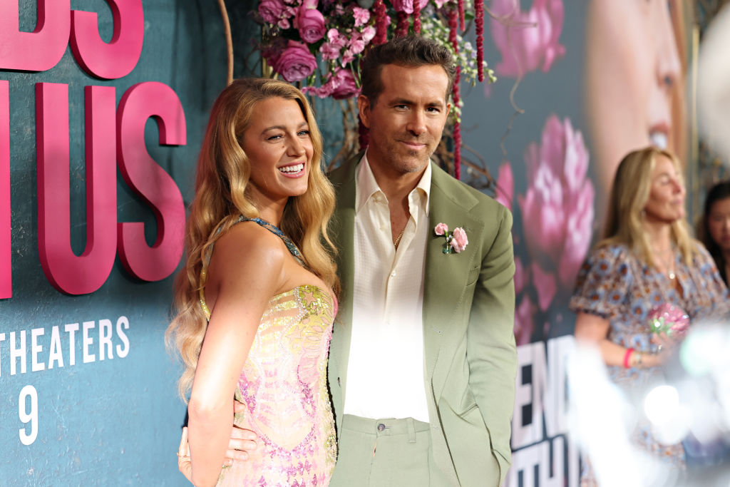 (L-R) Blake Lively and Ryan Reynolds attend the "It Ends With Us" New York Premiere at AMC Lincoln Square Theater on August 6, 2024 in New York City.