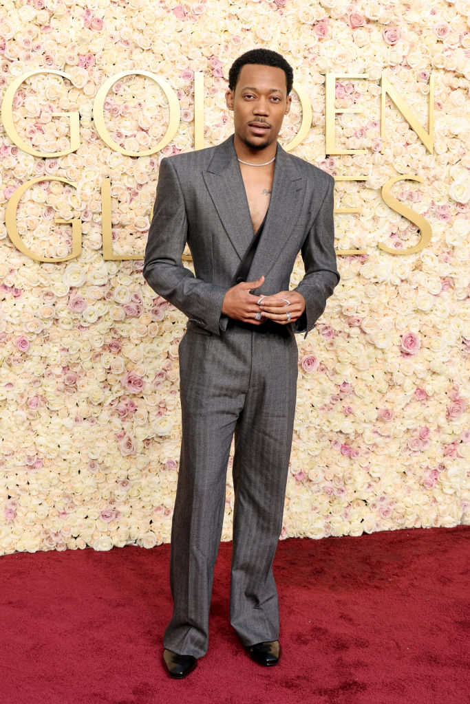 Tyler James Williams attends the 82nd Annual Golden Globe Awards at The Beverly Hilton on January 05, 2025 in Beverly Hills, California.