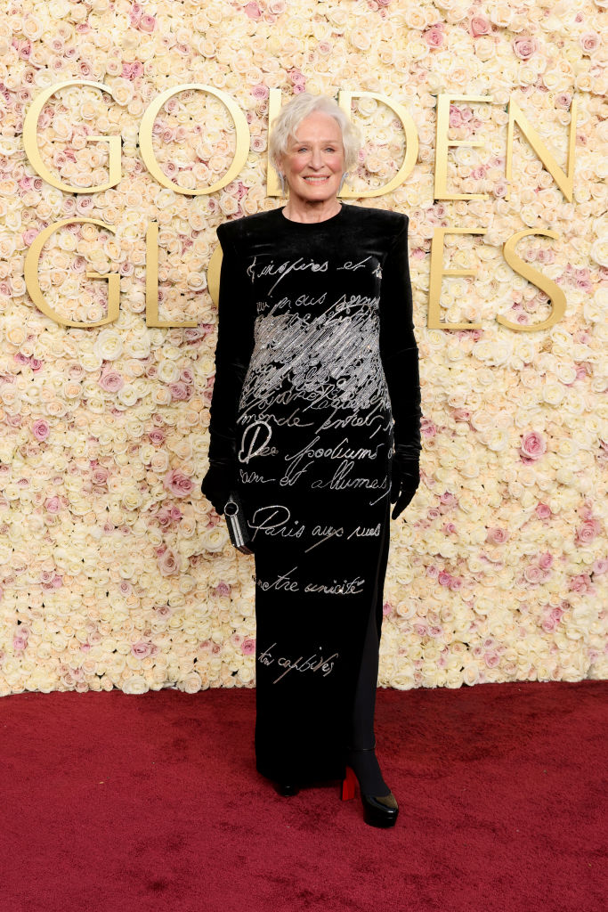 Glenn Close attends the 82nd Annual Golden Globe Awards at The Beverly Hilton on January 05, 2025 in Beverly Hills, California.