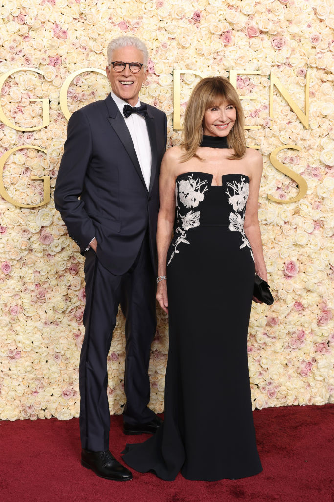 Ted Danson and Mary Steenburgen attend the 82nd Annual Golden Globe Awards at The Beverly Hilton on January 05, 2025 in Beverly Hills, California.