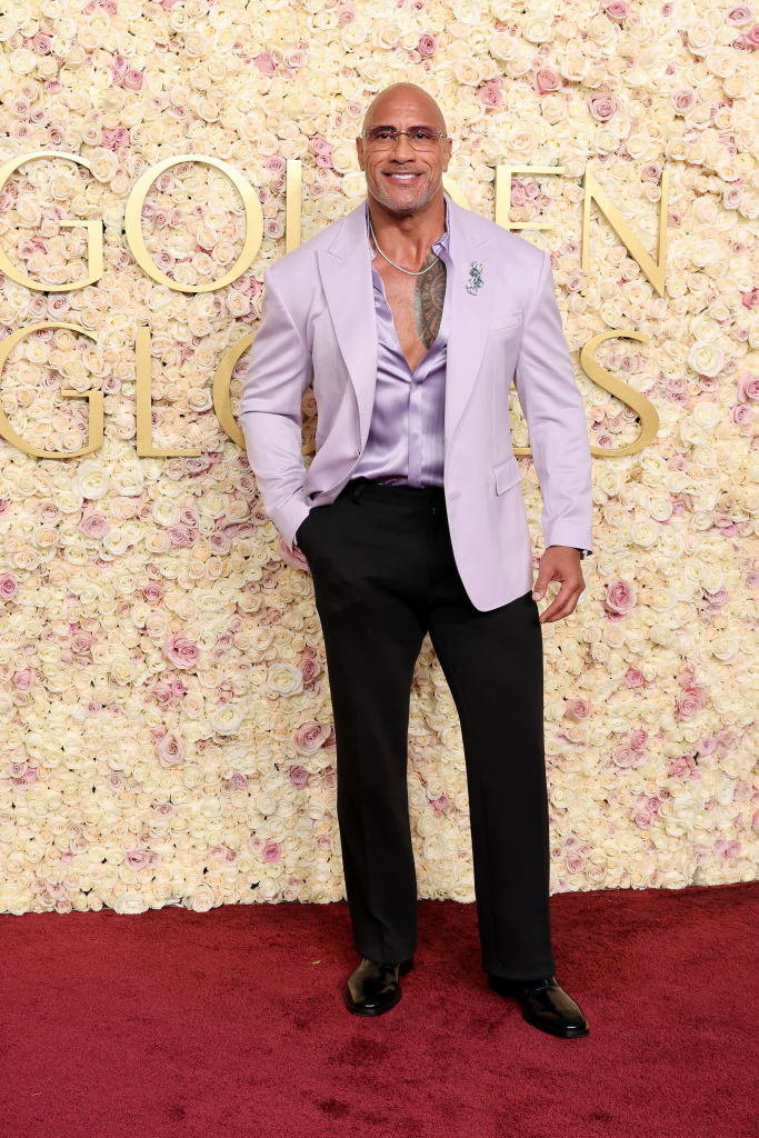 Dwayne Johnson attends the 82nd Annual Golden Globe Awards at The Beverly Hilton on January 05, 2025 in Beverly Hills, California.