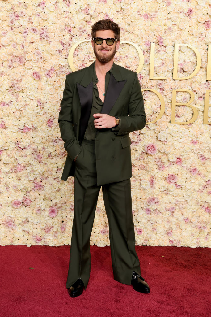 Andrew Garfield attends the 82nd Annual Golden Globe Awards at The Beverly Hilton on January 05, 2025 in Beverly Hills, California.