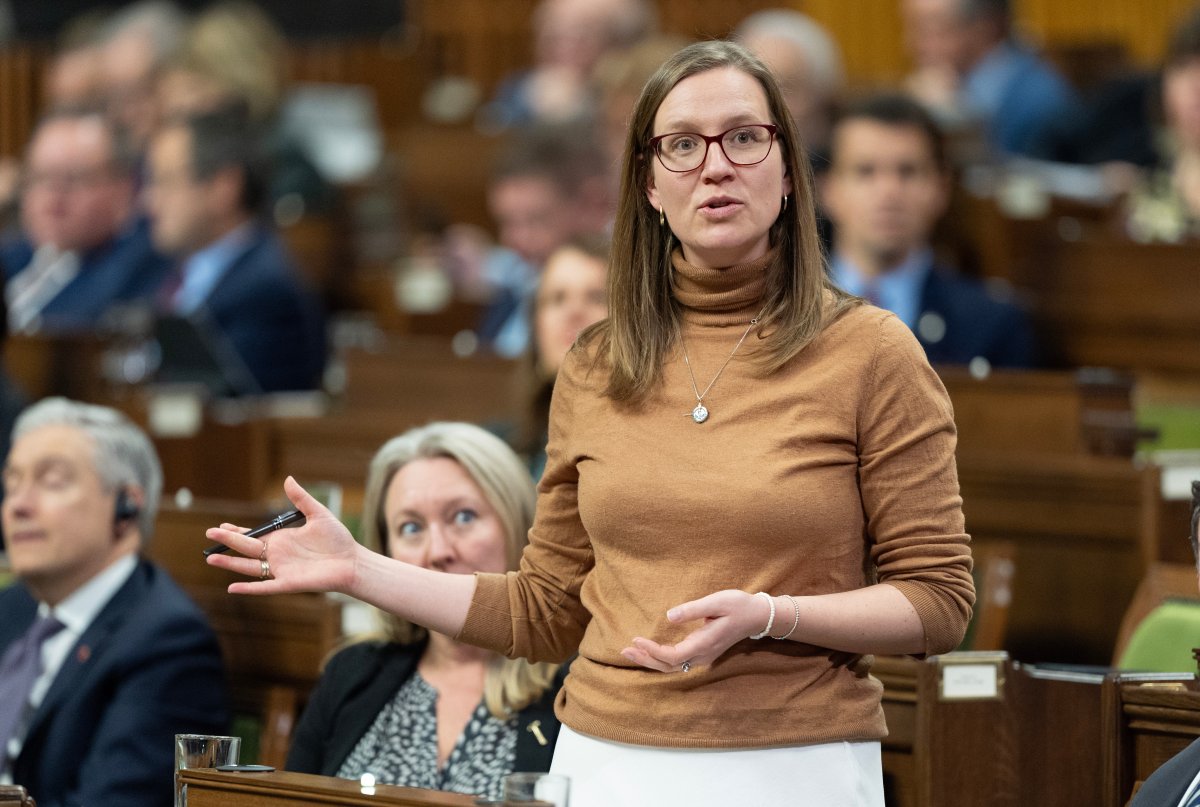 Government House leader Karina Gould rises during Question Period, Tuesday, Dec 17, 2024 in Ottawa. THE CANADIAN PRESS/Adrian Wyld