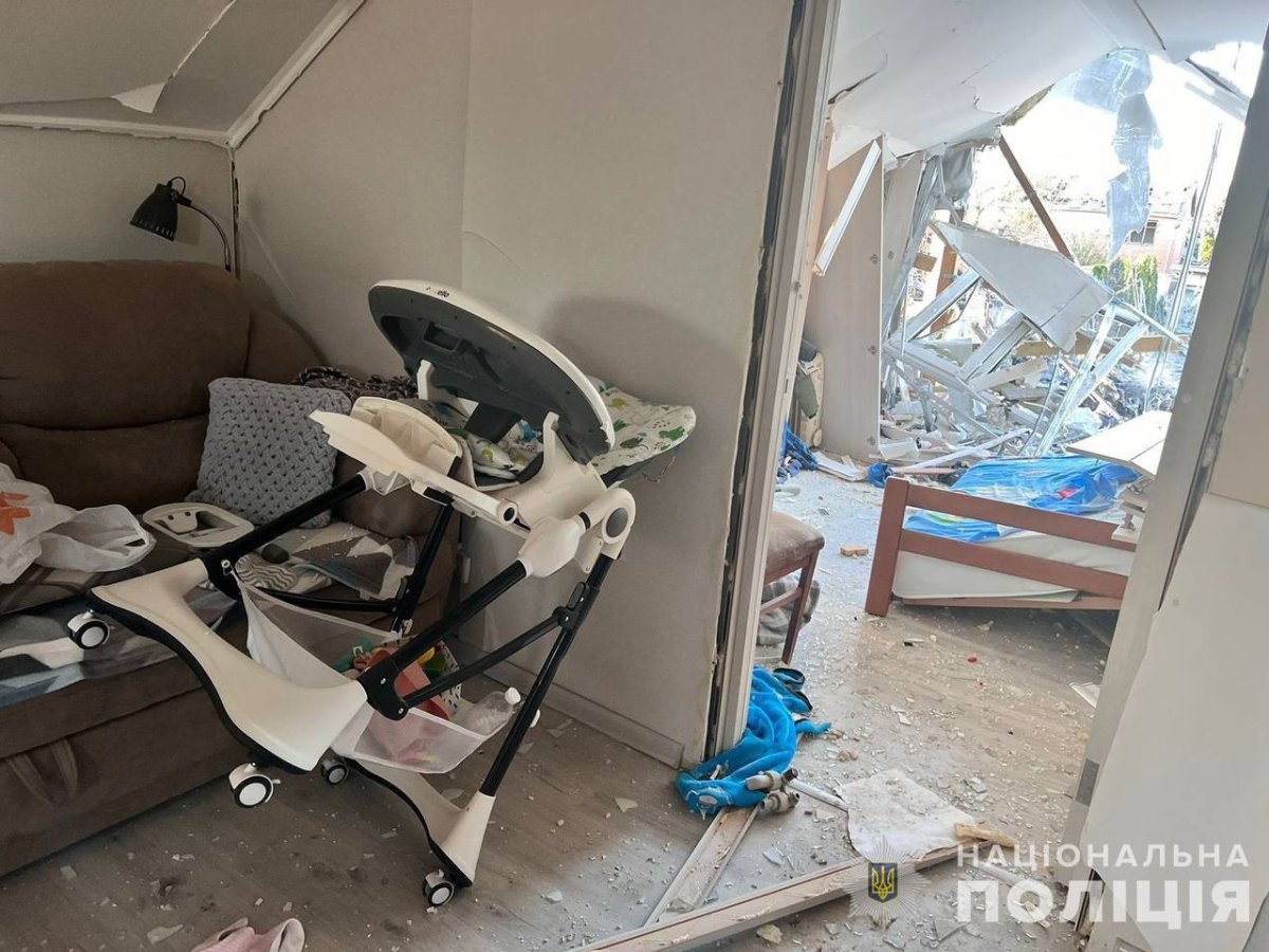 A look at the damage inside the home in Ukraine.