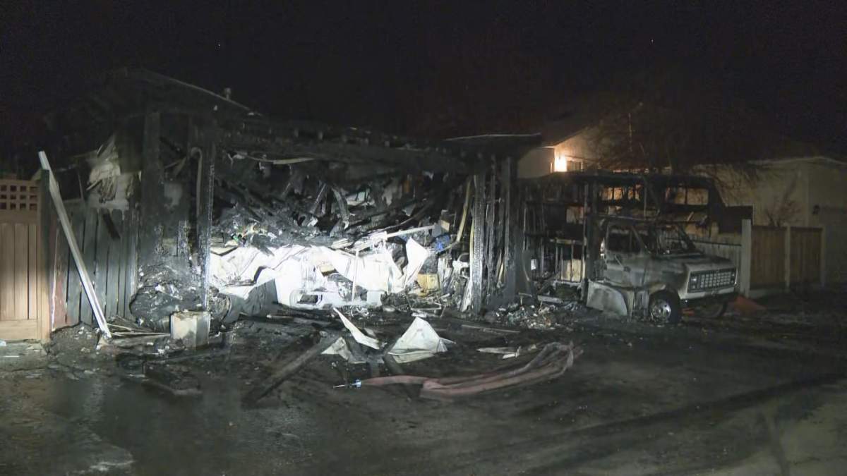 Calgary fire crews were called to a property in the 6700 block of Temple Drive N.E. at about 10:30 p.m. on Jan. 29, 2025.