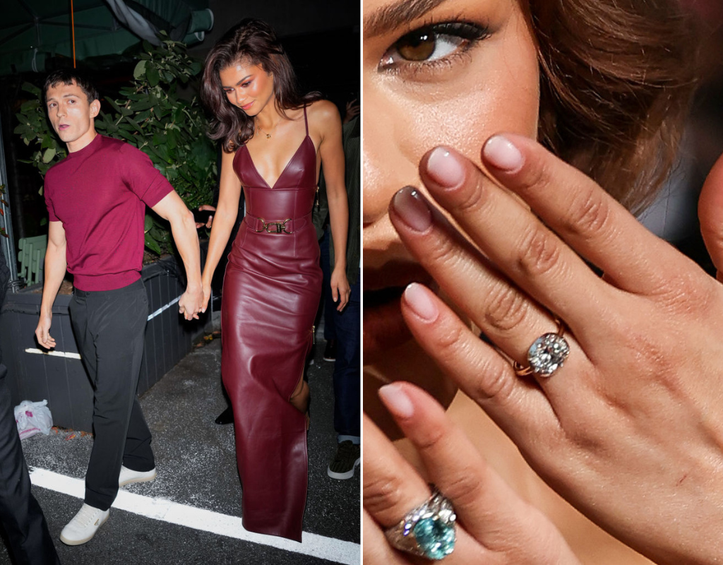 Zendaya and Tom Holland are engaged, and the former had no qualms about showing off her ring on the Golden Globes red carpet.