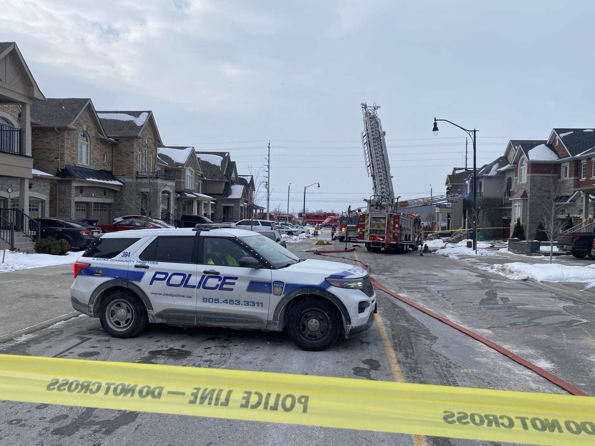 Elderly man dead after three-alarm house fire in Brampton, 2 others injured