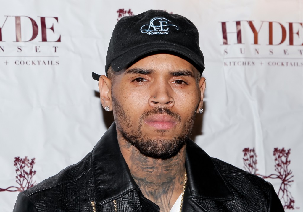 Chris Brown attends 'The Lost Warhols' Collection exhibit at HYDE Sunset: Kitchen + Cocktails on November 4, 2015 in West Hollywood, California.