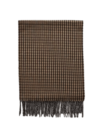 Syal Pinggiran Houndstooth