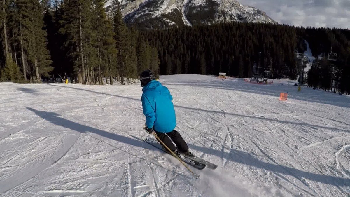 Legendary Banff Skiier Eddie Hunter vows he'll never quit his passion of skiing, as Mount Norquay unveiled a new chairlift, named in his honour.