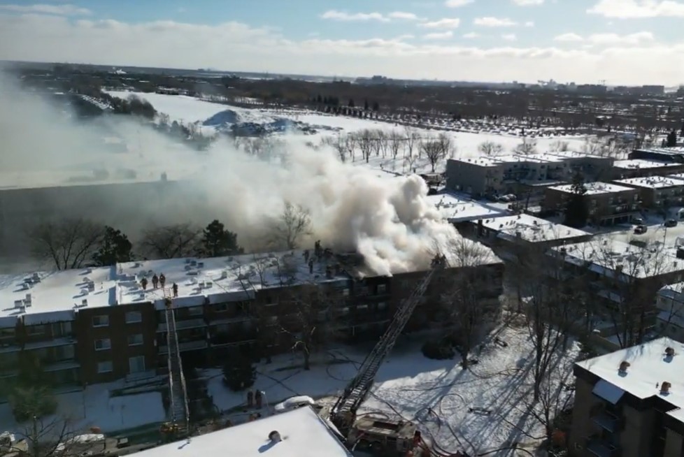 Officials say the incident started at around 10 a.m. and became a four-alarm fire, requiring more than 125 firefighters to control the blaze.