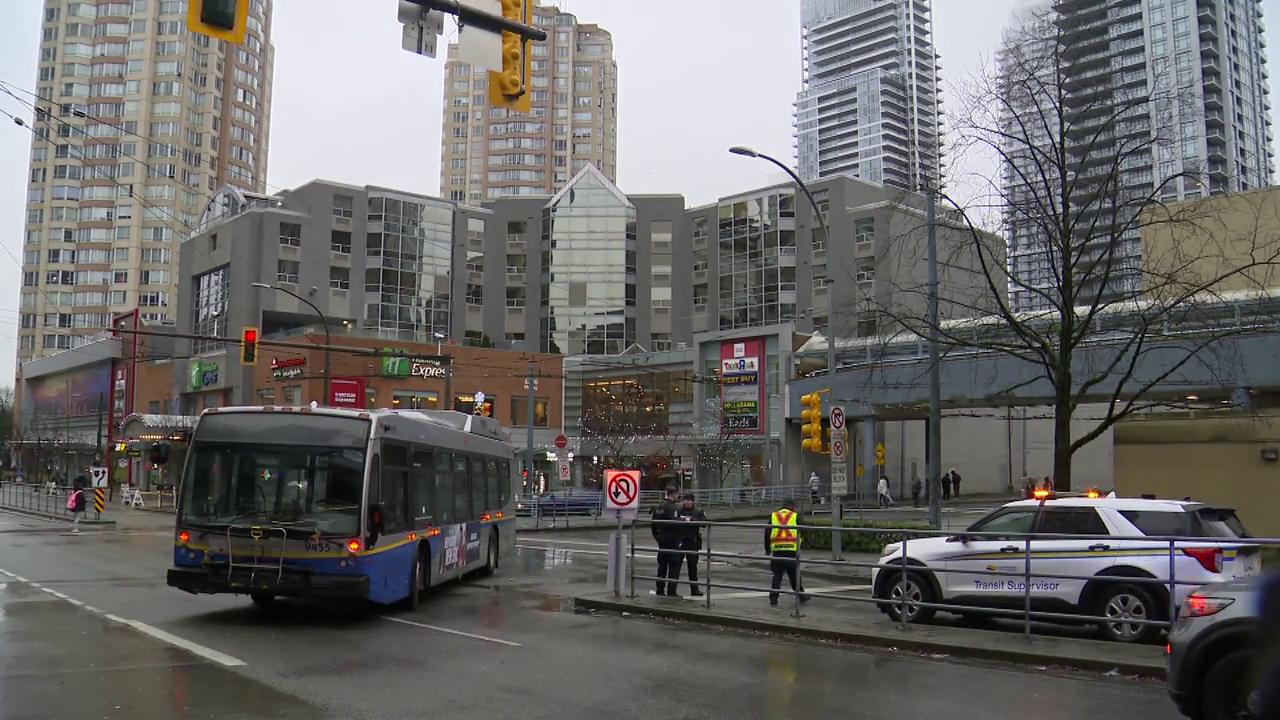 Man struck by bus near Metrotown, left with ‘life-altering injuries’: police