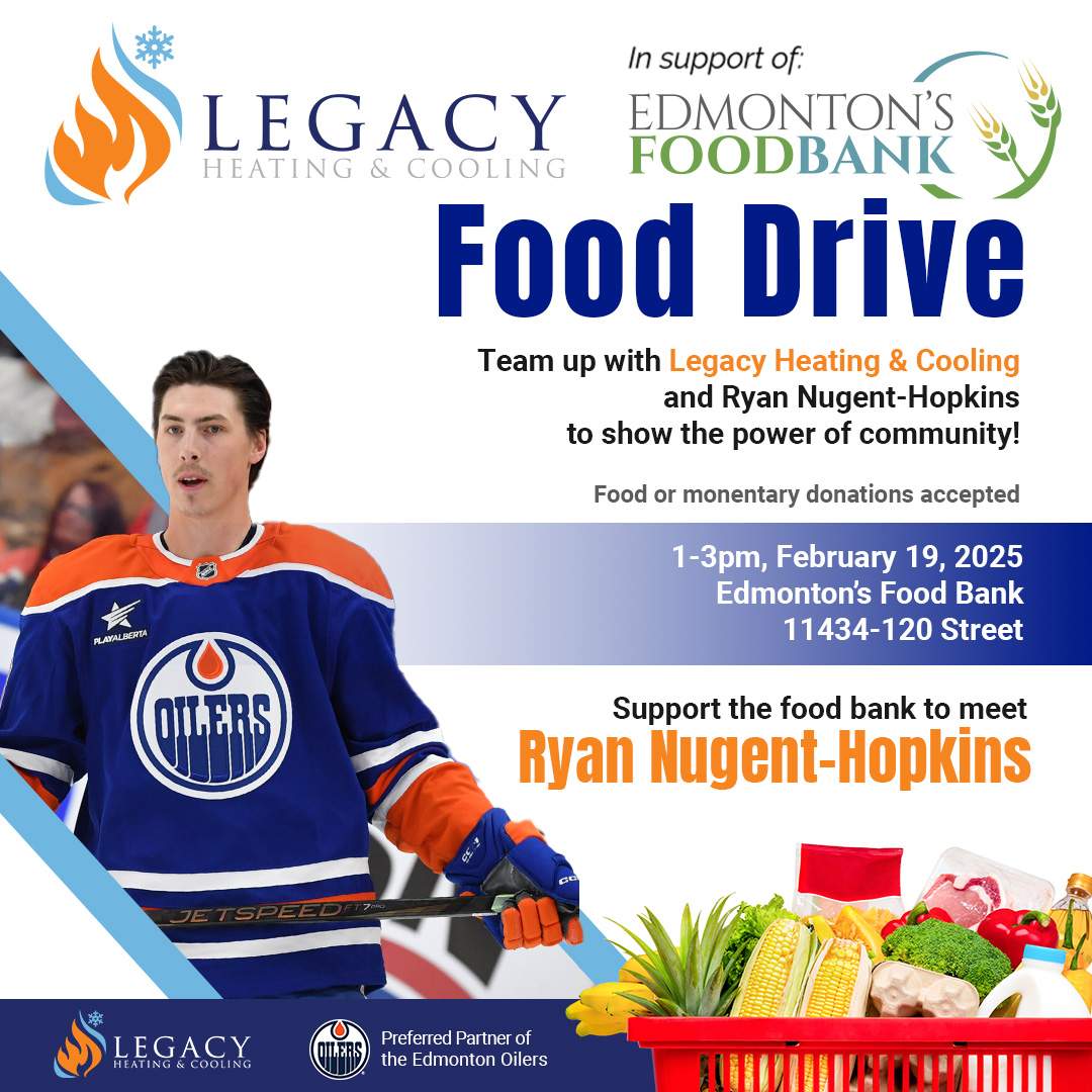 Legacy Heating & Cooling Food Drive with Ryan Nugent-Hopkins - image