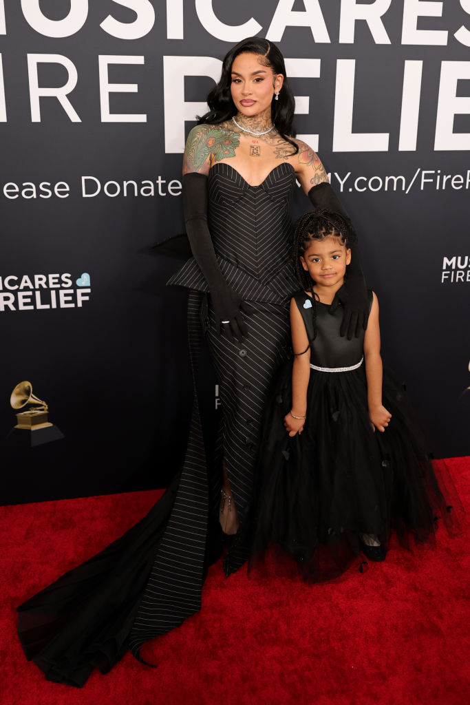 Kehlani and Adeya Nomi Parrish Young-White attend the 67th Annual GRAMMY Awards at Crypto.com Arena on February 02, 2025 in Los Angeles, California.