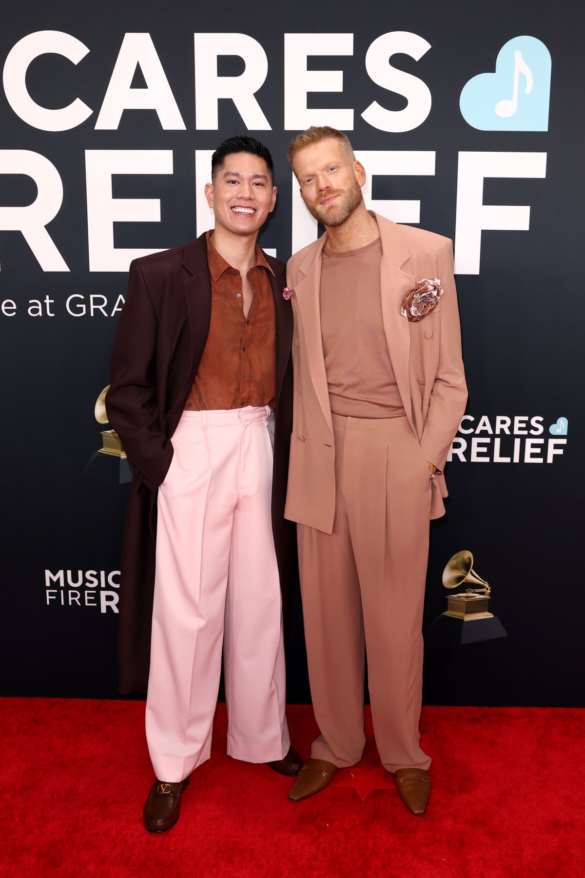 Mark Manio and Scott Hoying attend the 67th Annual GRAMMY Awards on February 02, 2025 in Los Angeles, California.