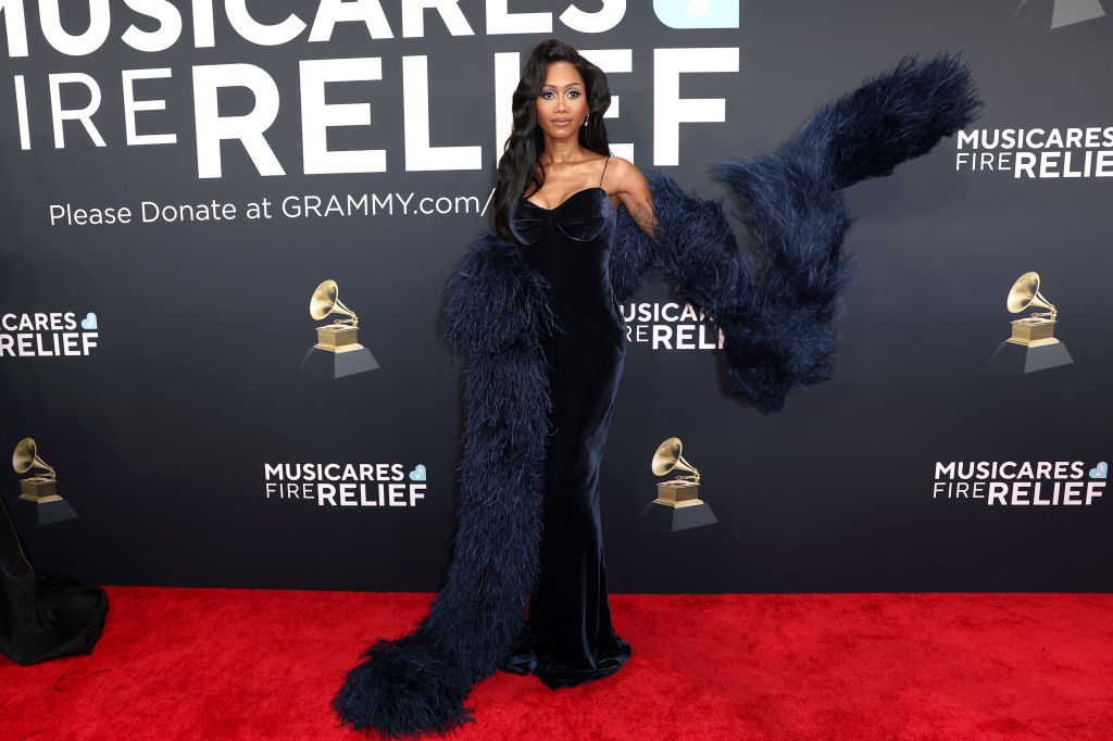 Muni Long attends the 67th Annual GRAMMY Awards on February 02, 2025 in Los Angeles, California.