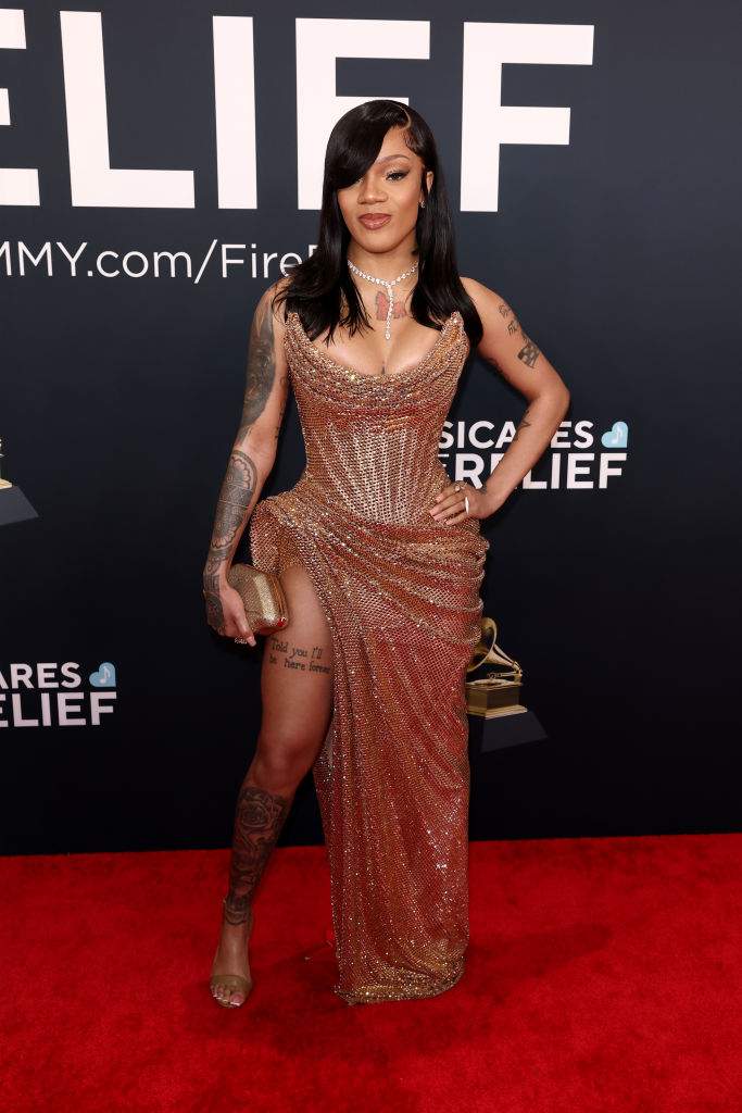 GloRilla attends the 67th Annual GRAMMY Awards on February 02, 2025 in Los Angeles, California.