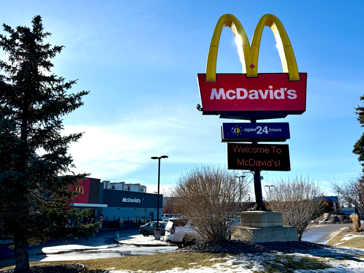 A McDonald's in south Edmonton rebranded as McDavid's to honour the captain of the Edmonton Oilers on Friday, February 28, 2025.