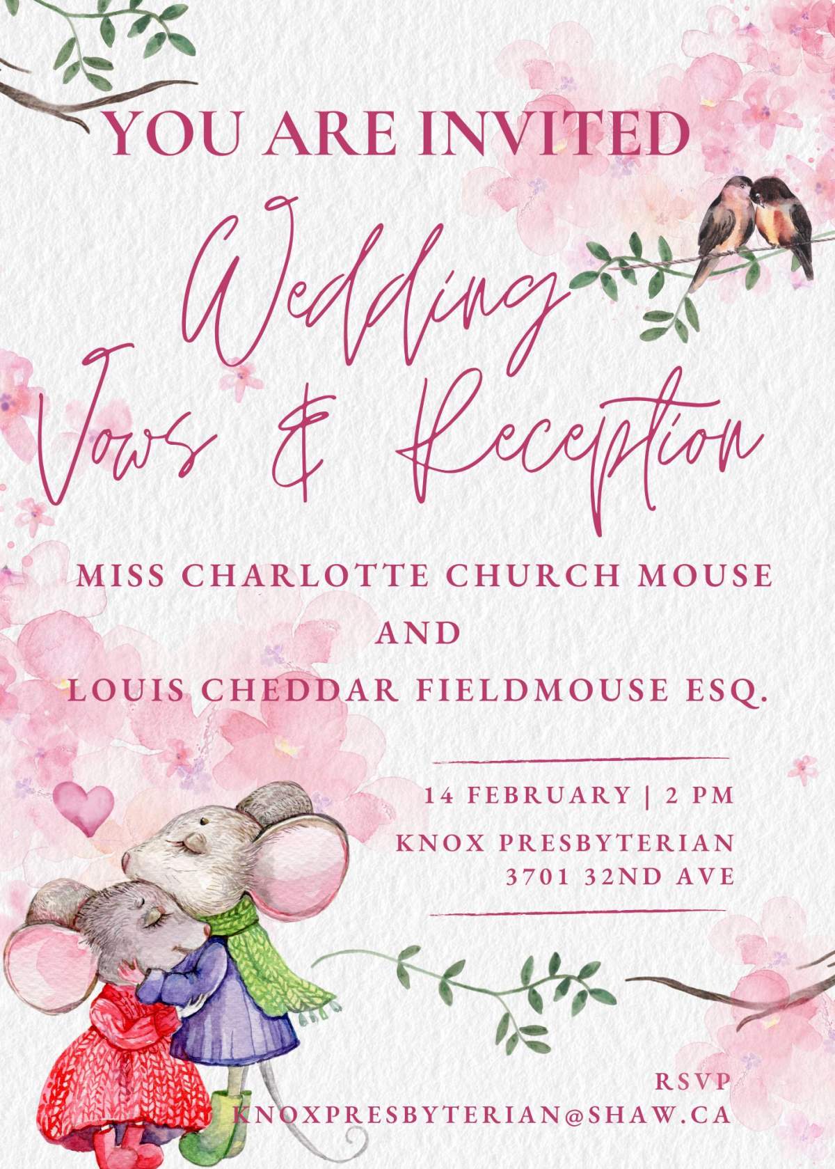 Mousy “Mock” Wedding - image