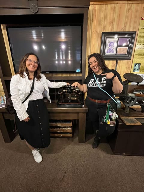 Sarah Bolton (left) and Natalie Brown (right) developed the course for a year. It started at Guelph Collegiate Vocational Institute on Monday.