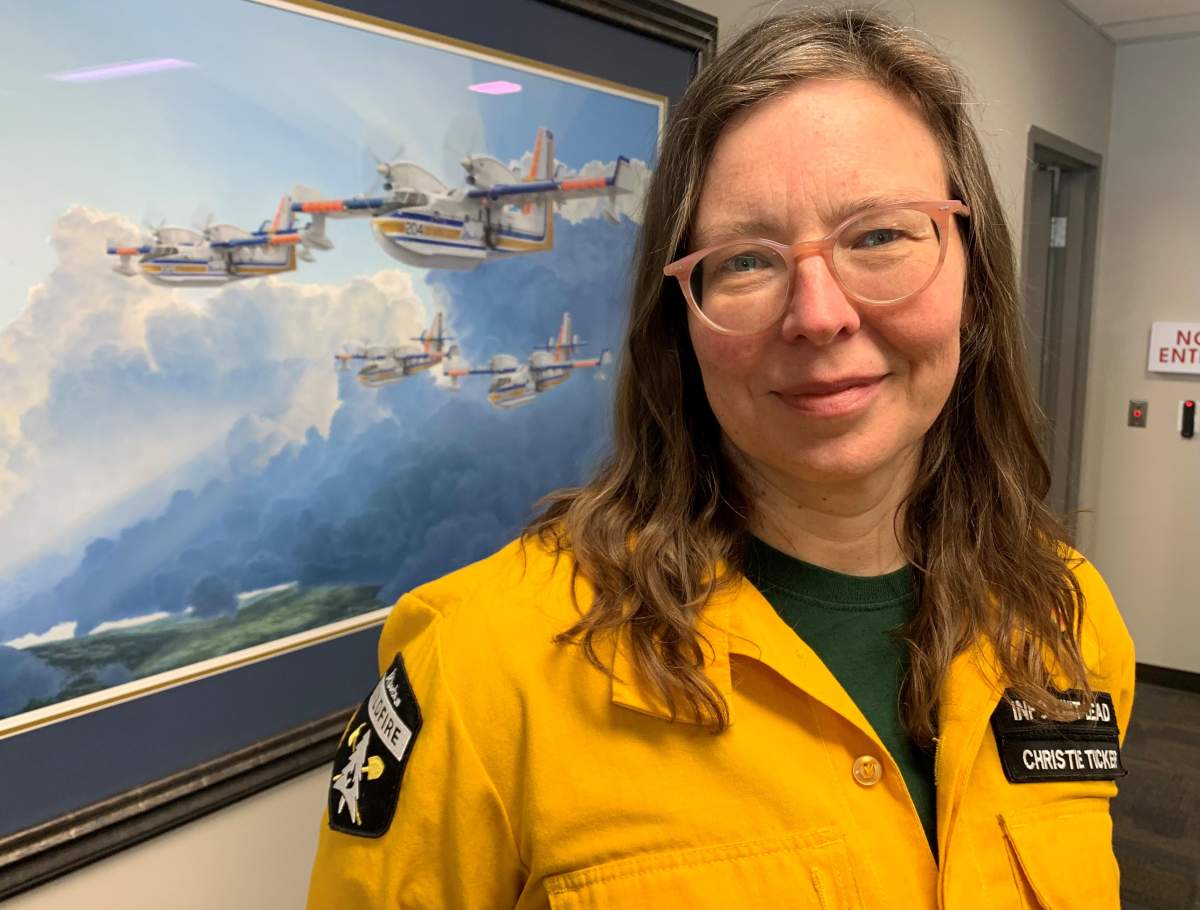 Alberta Wildfire information unit manager Christie Tucker.
