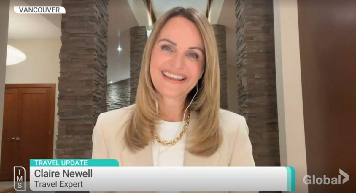 Travel expert Claire Newell tells Global News she's hearing a lot of Canadian travellers say they want to go anywhere except the U.S.