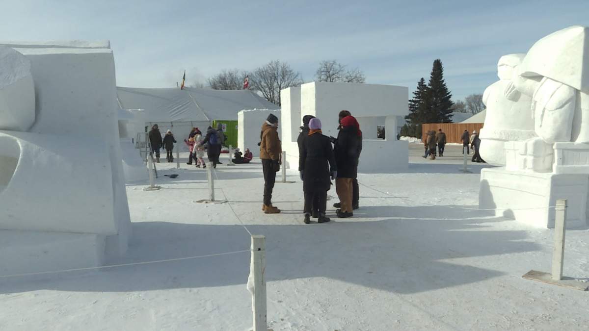 In Winnipeg on Saturday, people braved temperatures around -20 C to attend the city's annual winter celebration -- Festival du Voyageur.