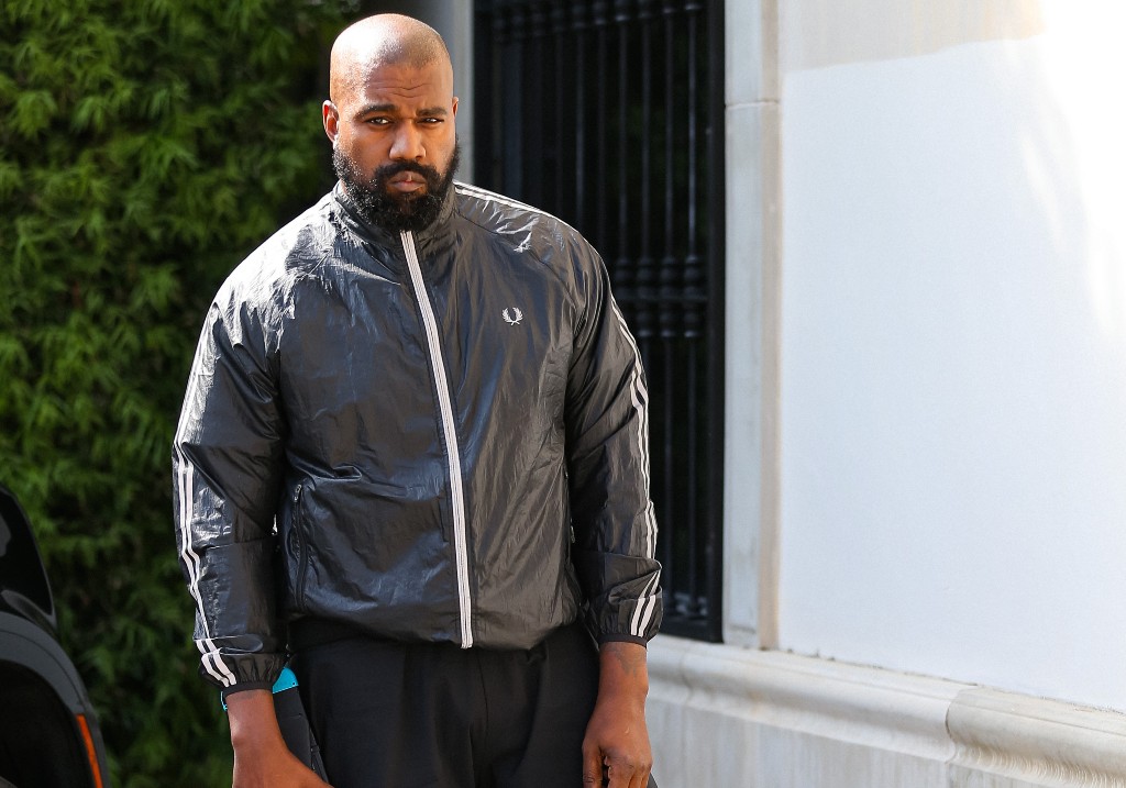 Kanye West is seen on March 21, 2024 in Los Angeles, California.