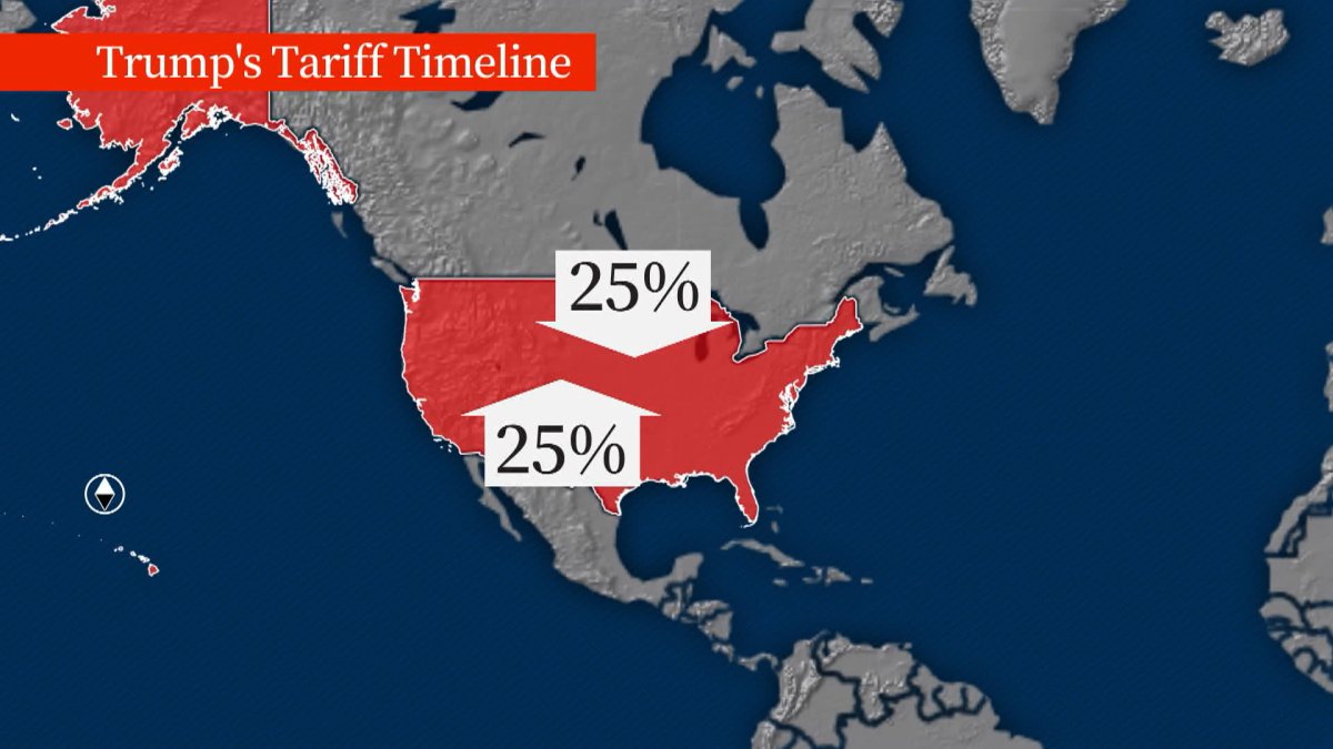 President Donald Trump's threatened 25 per cent tariff against Canadian and Mexican imports is still scheduled to take effect on March 4, but Trump officials say that could change depending on the outcome of negotiations.