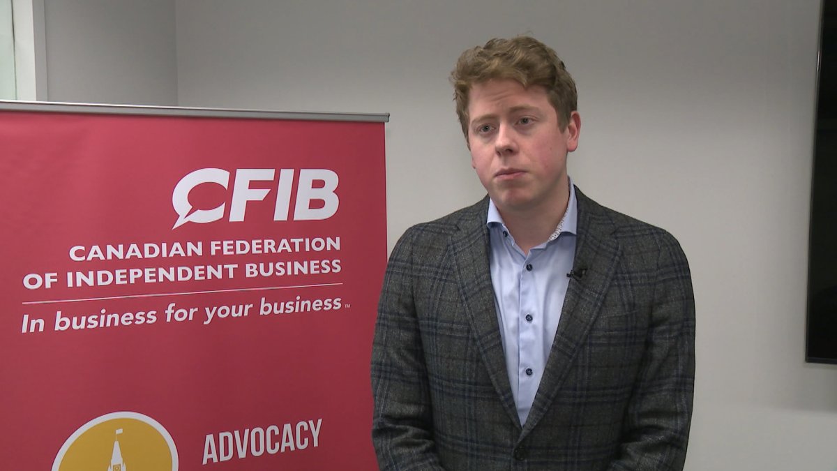 Bradlee Whidden of the CFIB said a recent survey shows that 90 per cent of Canadian small businesses say eliminating interprovincial trade barriers should be a priority for governments in Canada.