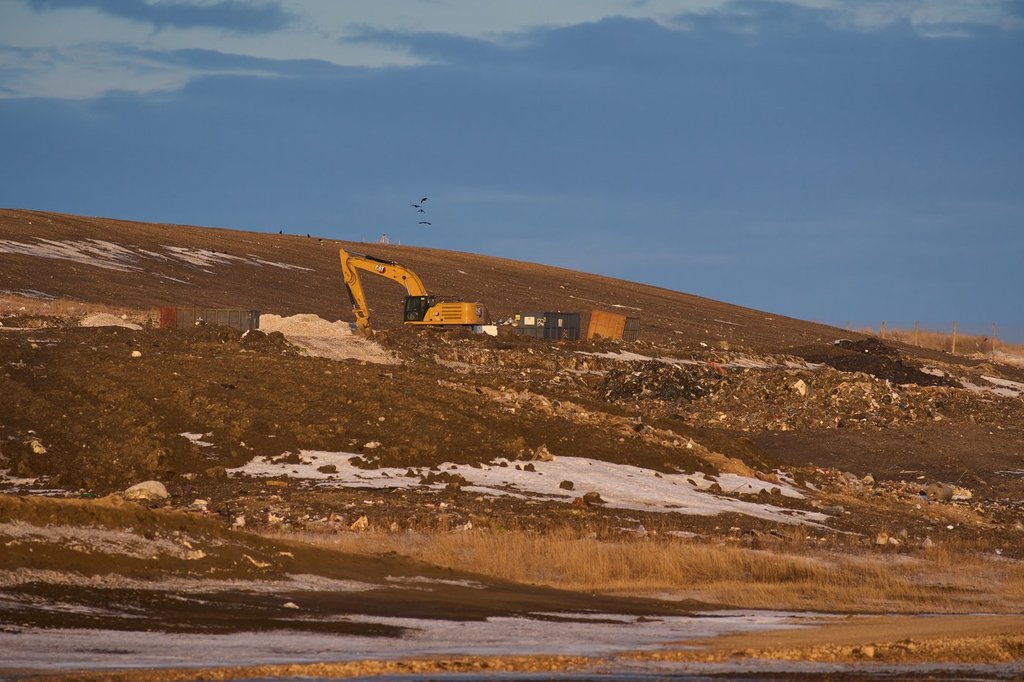 The Prairie Green landfill in Stony Mountain, Man., is shown on Feb. 26, 2025. THE CANADIAN PRESS/David Lipnowski.
