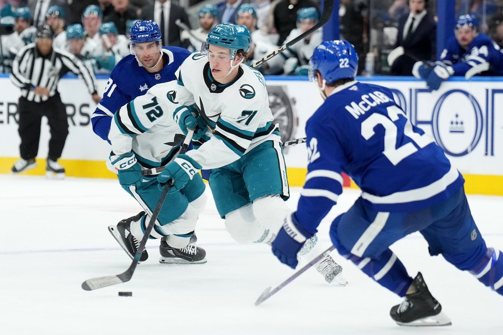 Celebrini navigating first NHL season with Sharks