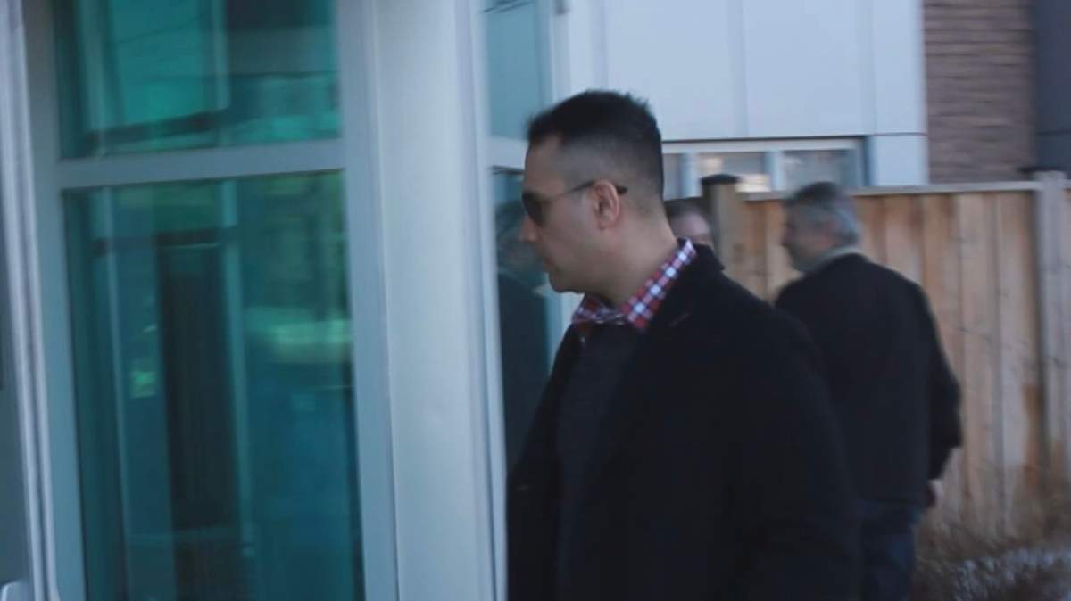 Iranian national Amin Yousefijam at Immigration and Refugee Board office in Etobicoke, Ont, Feb. 26, 2025.