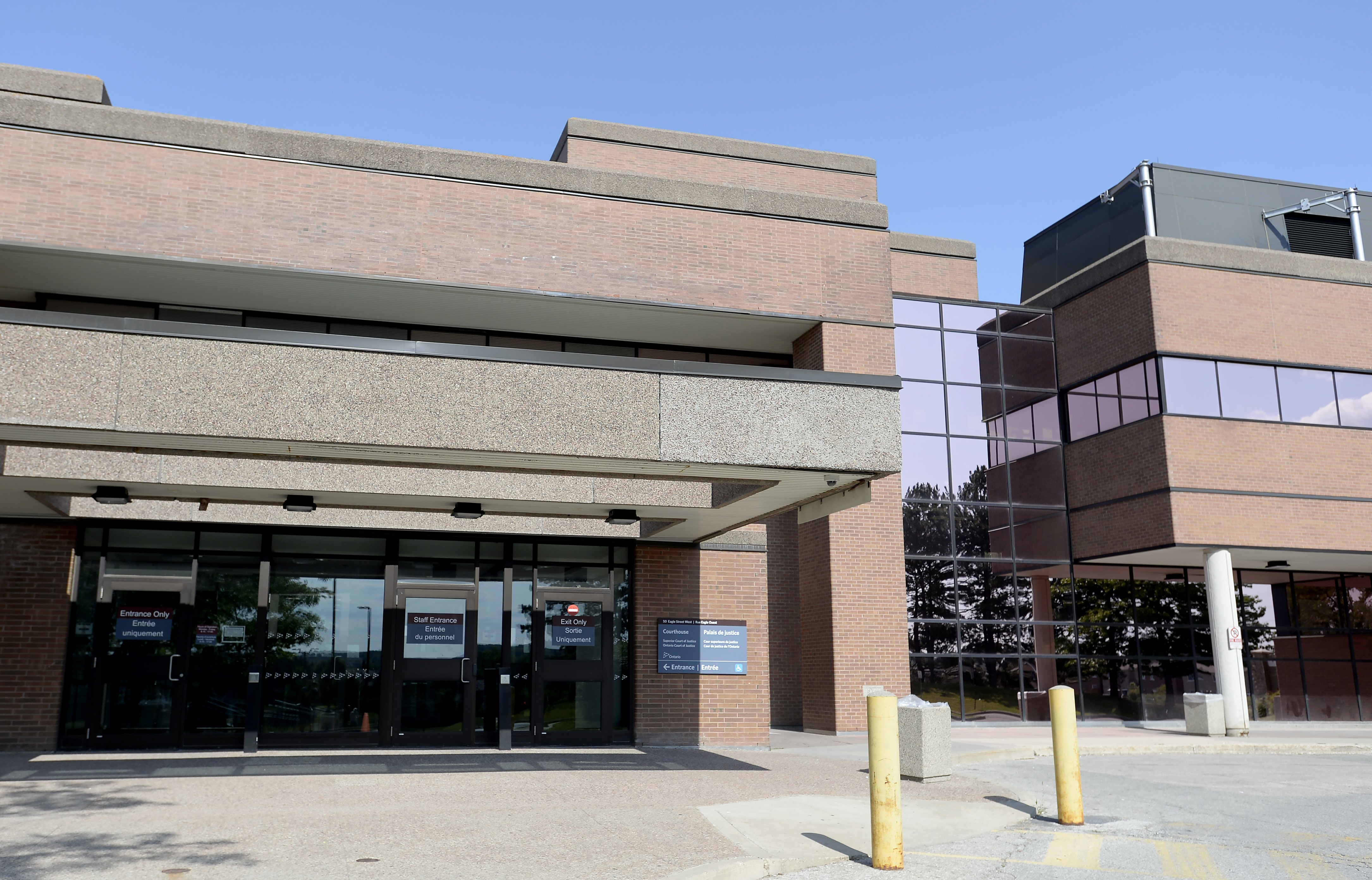Newmarket Courthouse, Aug. 2, 2019. THE CANADIAN PRESS/Nathan Dentte