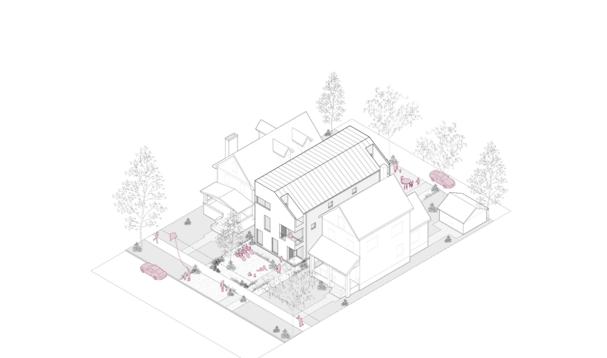 The design for a fourplex in Saskatchewan and Manitoba, as shown in the federal government’s housing design catalogue released on Friday, March 7 (Credit: Housing, Infrastructure and Communities Canada).