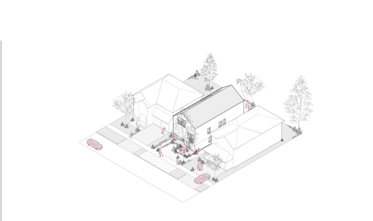 The design for a fourplex in Ontario, as shown in the federal government's housing design catalogue released on Friday, March 7.