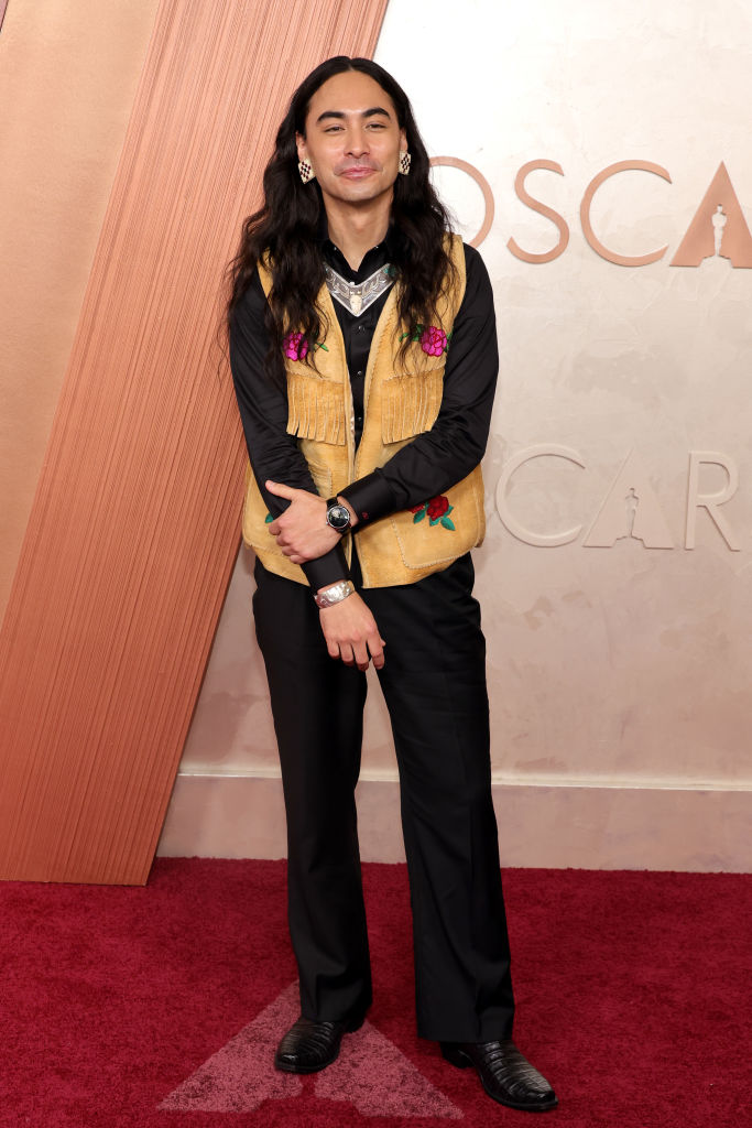 Julian Brave NoiseCat attends the 97th Annual Oscars at Dolby Theatre on March 02, 2025 in Hollywood, California.
