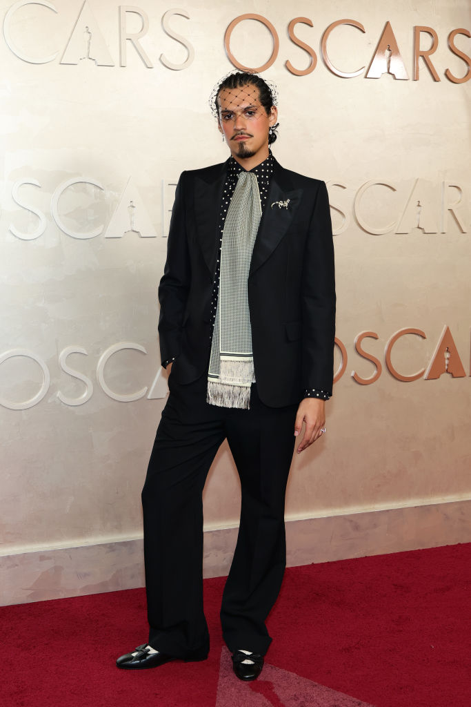 Omar Apollo attends the 97th Annual Oscars at Dolby Theatre on March 02, 2025 in Hollywood, California.