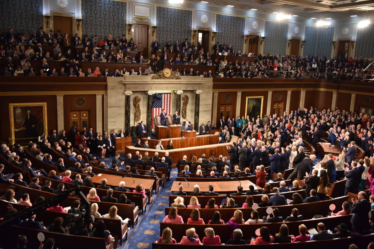 President Donald Trump addresses a joint session of Congress in the House Chamber of the US Capitol on March 4, 2025 in Washington, DC. (Photo by Sha Hanting/China News Service/VCG via Getty Images)