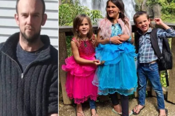 Tom Phillips (L) disappeared into the New Zealand bush with his three children in 2021 and has been missing ever since.