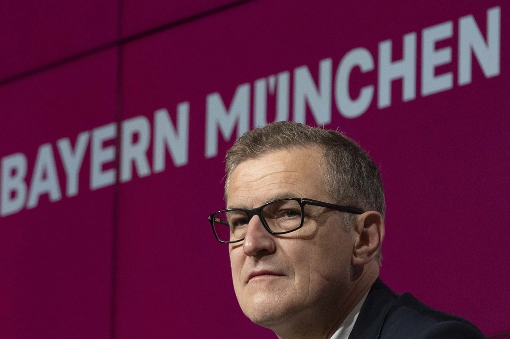 FILE - Bayern Munich soccer club CEO Jan Christian Dreesen attends a news conference in Munich, Germany, Sunday, May 28, 2023.