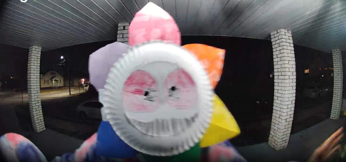 Police in Pennsylvania seek masked ‘Box Demon’ who left empty package on porch.