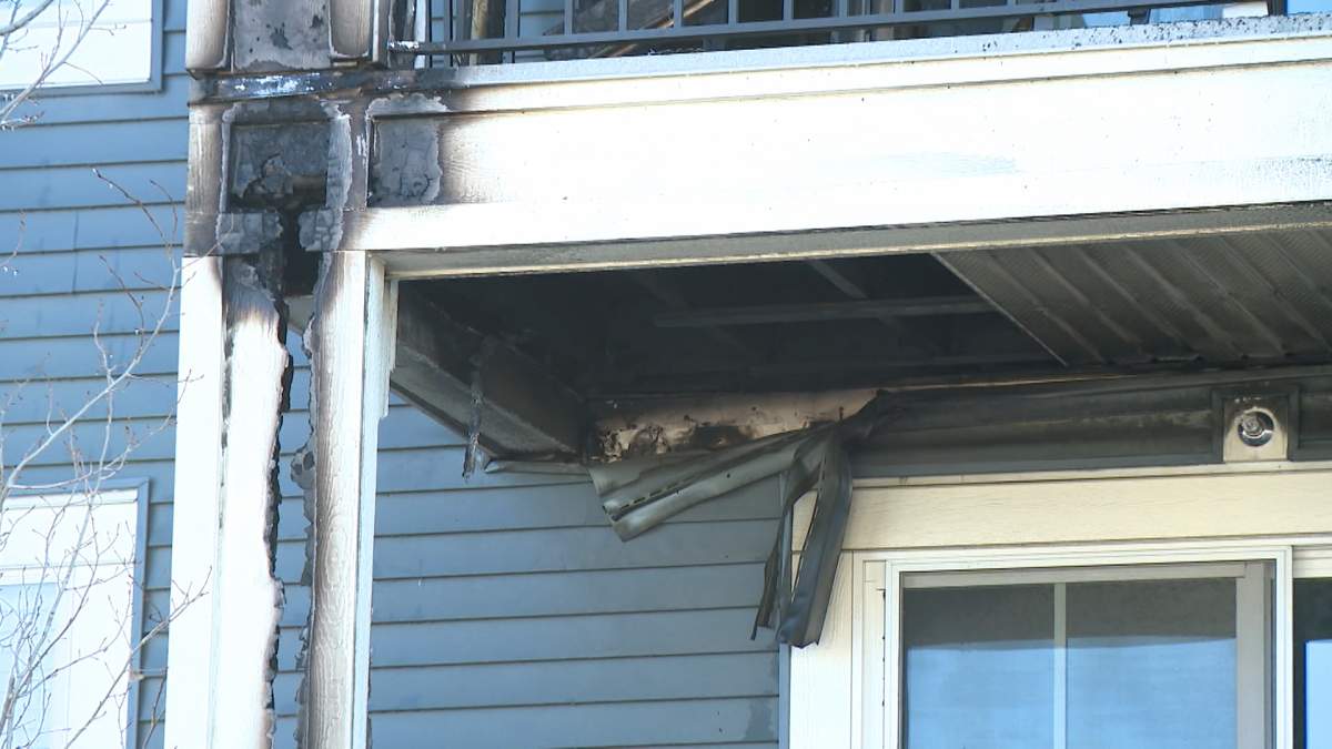 The fire in a four-storey, 72-unit condo complex, broke out shortly after 5 a.m. on Friday. Luckily firefighters were able to limit the damage to the outside of the building.