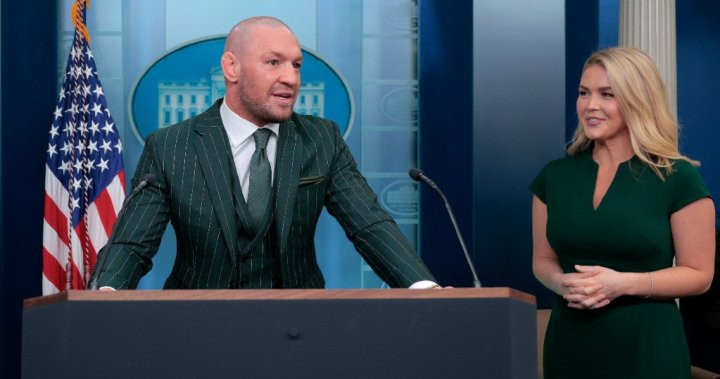 бившият шампион на UFC Конор Макгрегър се появи в Белия