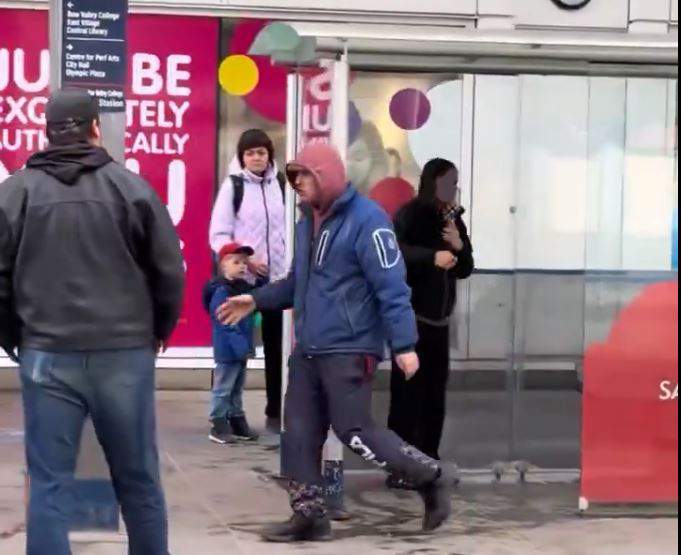 Video from social media shows more than a dozen other people on the platform who may have witnessed the attack and watched as the man fled the area on foot.  Police credit the help of witnesses for helping locate and arrest him.