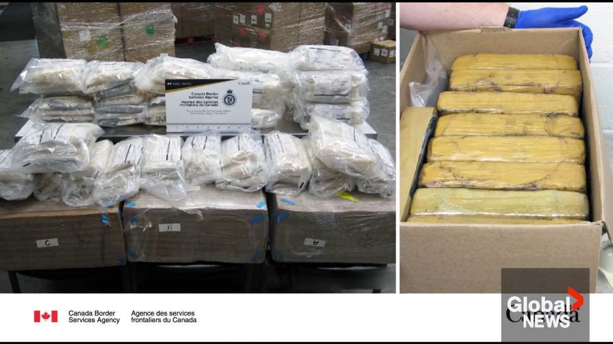 News of the latest drug seizure comes just weeks after CBSA officers made two other large drug busts at the Coutts border crossing -- seizing almost $3 million worth of cocaine and methamphetamine.