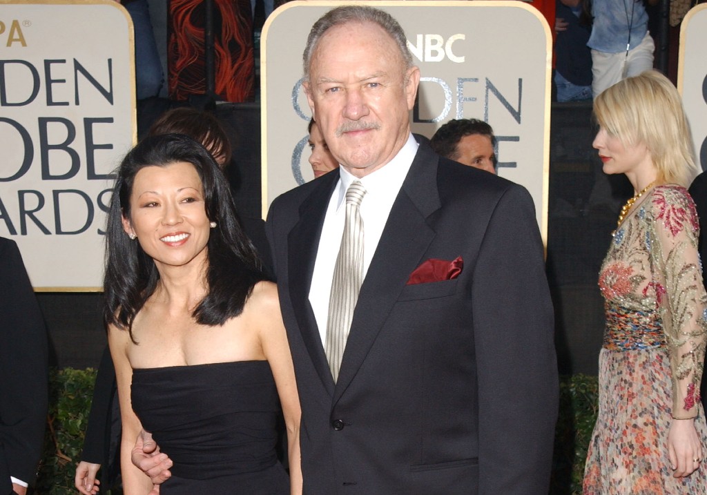 Actor Gene Hackman and date attend the 60th Annual Golden Globe Awards at the Beverly Hilton Hotel on January 19, 2003 in Beverly Hills, California.