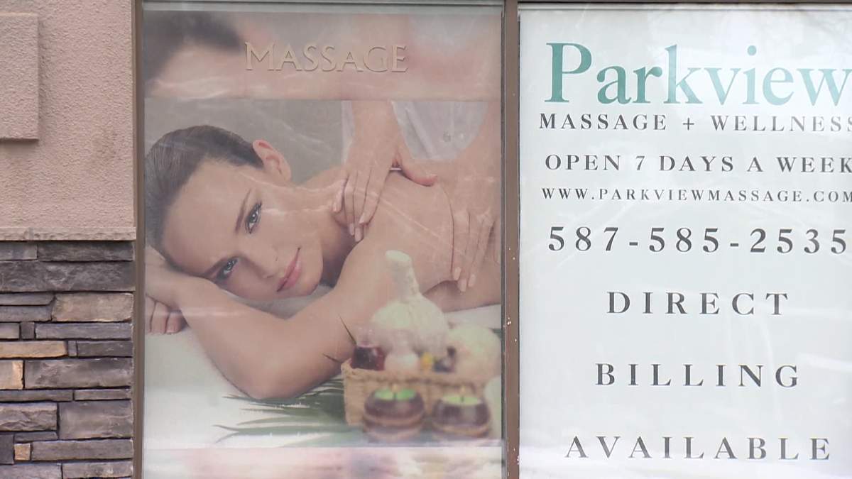 Police say 46-year-old Donald Patrick Harris was a massage therapist at Parkview Massage and Wellness in Calgary.